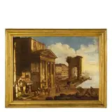 Alessandro Salucci, Capriccio, oil on canvas