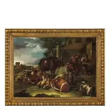 Domenico Brandi, Paesaggi / Opera firmata e datata '1732', oil on canvas