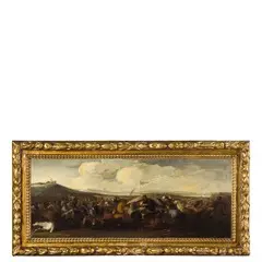 Battaglia by Carlo Coppola, oil on canvas, offered Nov 2017