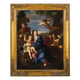 Luigi Garzi, Sacra Famiglia con Angeli, oil on canvas