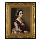 Gerolamo Induno, Milano 1827 - 1890 / Ritratto di fanciulla