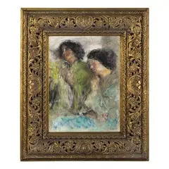 Albano Laziale (Roma) 1852 - Roma 1930 / Gruppo di due giovani by Antonio Mancini, offered Nov 2017