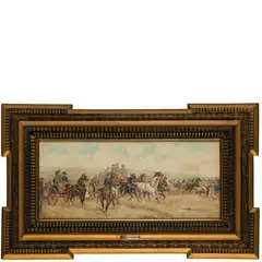 Milano 1828 - 1897 / Passeggiata con cavalli e carrozze by Sebastiano De Albertis, offered Nov 2017