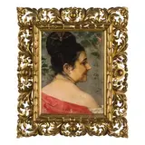 Francesco Vinea, Forli 1845 - Firenze 1902 / Profilo di fanciulla