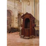 Pio Joris, Roma 1843 - 1921 / Interno di chiesa
