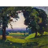 Metello Merlo, Milano 1886 - Torino 1964 / Presso Cordiglia / Firmato 'M Metello' 1926 in alto a destra, oil on panel