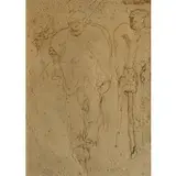Viareggio (Lu) 1882 - Ostia (Roma) 1936 / Studio di figure by Lorenzo Viani, Penna su carta, offered Nov 2017