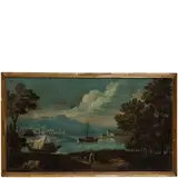 Carlo Lodi, Coppia di paesaggi, oil on canvas