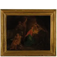 Natività by Giuseppe Cades, oil on canvas, offered Mar 2018