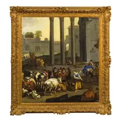 Simon Johannes van Douw, Campo Vaccino, oil on canvas