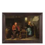 David Ryckaert III, Scena di interno, oil on canvas