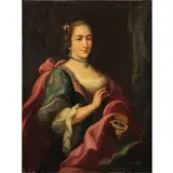Saverio Della Rosa, Ritratto di dama, oil on canvas