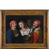 Niccolò Frangipane, Scena grottesca, oil on canvas