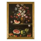 Natura morta con frutti by Giovanni Stanchi Dei Fiori, oil on canvas, offered Mar 2018
