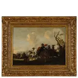 Palamedes Palamedesz., Battaglia, oil on panel