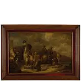 Jan de Momper, Scena di mercato, oil on panel