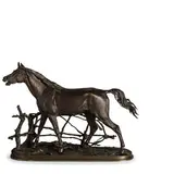 Djinn / Firmato 'PJ Mene' e datato 1846 sulla base by Pierre-Jules Mêne, bronze, offered Mar 2018