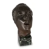 Francesco Falcone, Testa di ragazzo / Firmato 'F Falcone', bronze