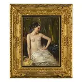 Attilio Toro, Nudo in un interno / Firmato 'A Toro' in basso a destra, oil on panel
