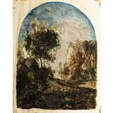 Antonio Fontanesi, Paesaggio / Firmato 'A Fontanesi' in basso a destra, oil on panel