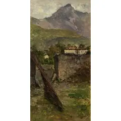 Paesaggio montano / Firmato 'Formis 'in basso a destra by Achille Formis, oil on panel, offered Mar 2018