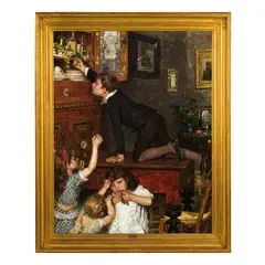 Monelli golosi / Firmato 'A. Gianfanti' in basso a destra by Anselmo Gianfanti, oil on canvas, offered Mar 2018