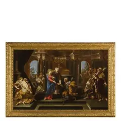 Andrea Camassei, Matrimonio della Vergine, oil on canvas