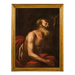 Giuseppe Assereto, San Gerolamo / Siglato: GA