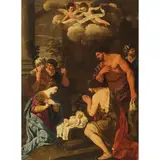 Pietro Lucatelli, Adorazione dei Magi, oil on canvas