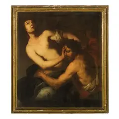Antonio Zanchi, Ratto di Elena, oil on canvas