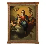 Antonio Gherardi, Madonna con il Bambino e angeli, oil on canvas