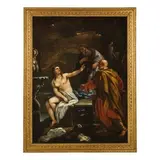 Susanna e i vecchioni by Andrea Miglionico, oil on canvas, offered May 2018