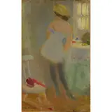 Carlo Corsi, Nizza, 1879 ; Bologna, 1966 / Figura in sottoveste / Firmato 'C Corsi' in basso a sinistra