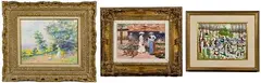 Vendeuse Des Fleurs by E. J. Cygne, Oil on Canvas, offered Dec 2020