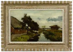 Johan Hendrik Weissenbruch, Untitled, Oil on Canvas Laid on Panel