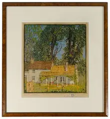Summer Breezes by Gustave Baumann, Woodblock Print, offered Dec 2020