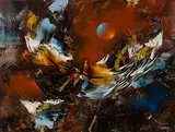 Flight Sensation by Leonardo Nierman, Oil on Masonite, offered Jan 2025