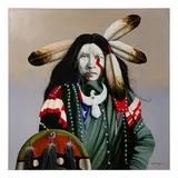 Walks with Strength by J D Challenger, Oil on Canvas, offered Jan 2025