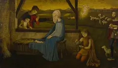 Bradi Barth, Nativity, Oil on Board