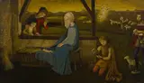 Bradi Barth, Nativity, Oil on Board
