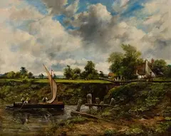 Frederick William Watts, The Loche Gate, Oil on Canvas