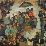 Wedding Ceremony by Juni A Wulandari, Oil on Canvas, offered Dec 2024