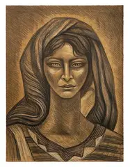 Nostalgia by Raúl Anguiano, Lithograph, offered Dec 2024