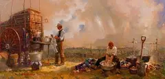 Untitled by Leland Beaman, Oil on Board, offered Nov 2024