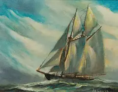 Untitled by William De Garthe, Oil on Board, offered Nov 2024