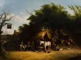 William Joseph Shayer, Travelers Resting at a Country Inn