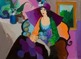 Itzchak Tarkay, Diane Remembers, Serigraph