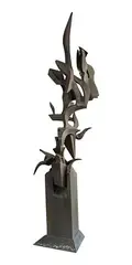 Active Hybrid, Second Growth by Richard Hunt, Bronze Sculpture, offered Oct 2024