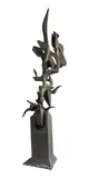 Richard Hunt, Active Hybrid, Second Growth, Bronze Sculpture