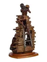 Clyde Ross Morgan, The Family Room, Bronze Sculpture